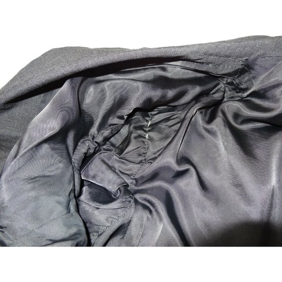 Raffaele Locorotondo mens Suit Jacket  Italian 3 Button Charcoal Dark Gray Sz 46 - Picture 10 of 12